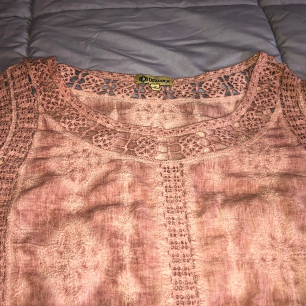 Beautiful dusty rose soft cotton blouse